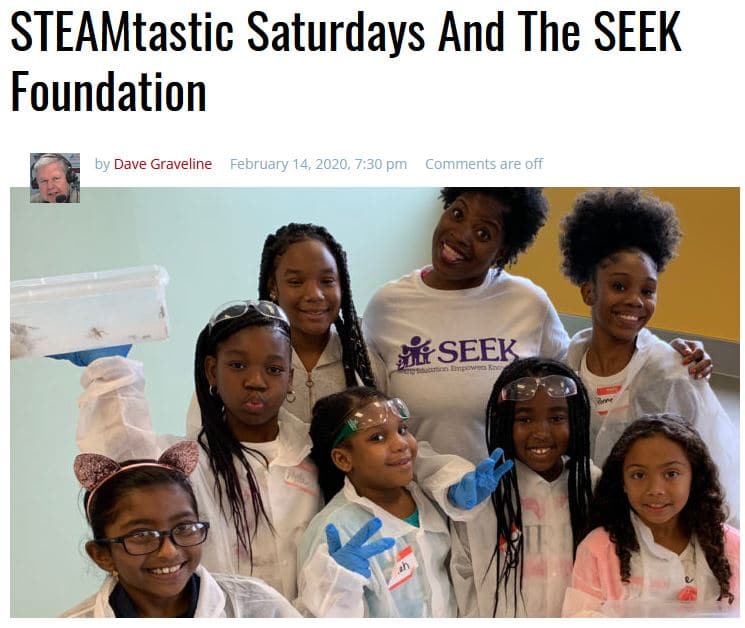 into tomorrow - STEAMtastic Saturdays And The SEEK Foundation